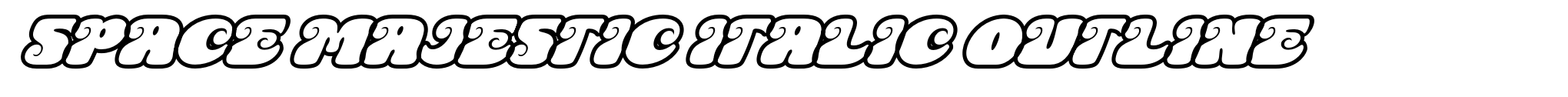Space Majestic Italic Outline image
